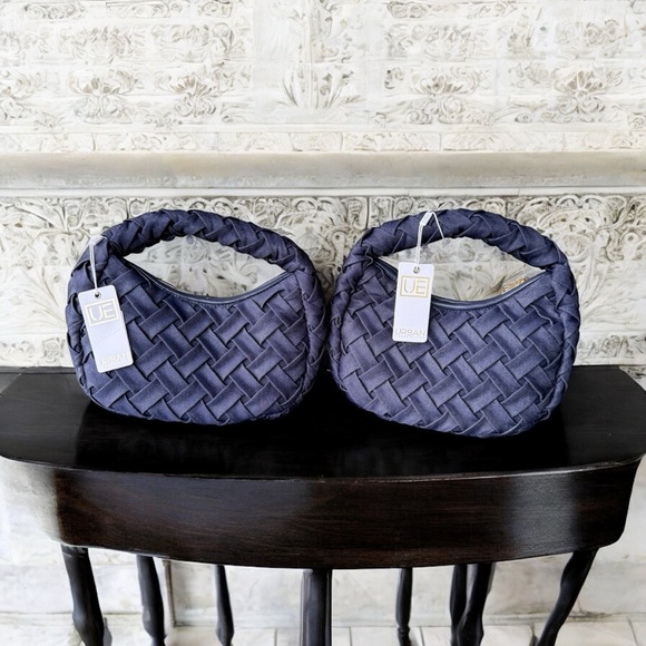 2 Urban Expressions Navy Woven Clutch for Women Evening Events Each is $— OBO - Picture 1 of 5